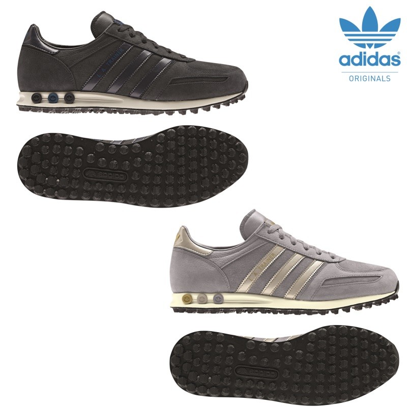 adidas Originals LA Trainer Herren Sneaker schwarz / grau ...